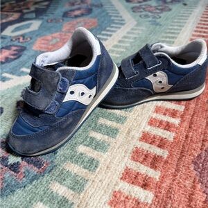Saucony Kids' Dark Blue and White Sneakers